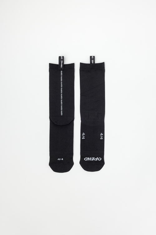 OPEND Socks 4/4 2.0 Black on Black- sport socks - 01