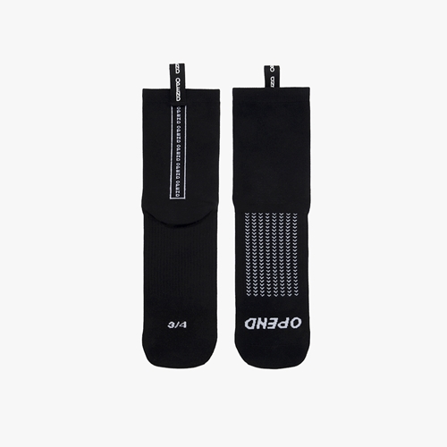 OPEND Socks 3/4 Black on black