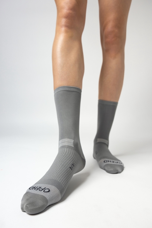 OPEND Socks 4/4 2.0 Community Grey- Sport Socken - 02