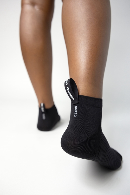 OPEND Socks 1/4 2.0 Black on Black- Sport Socken - 04