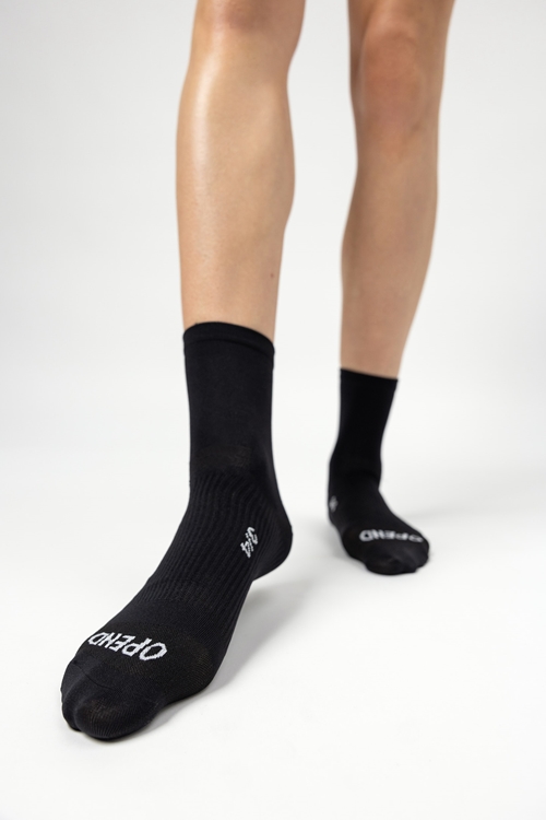 OPEND Socks 3/4 2.0 Black on Black- Sport Socken - 03