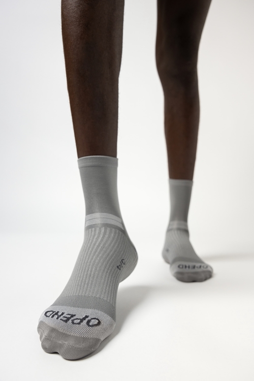 OPEND Socks 3/4 2.0 Community Grey- Sport Socken - 02