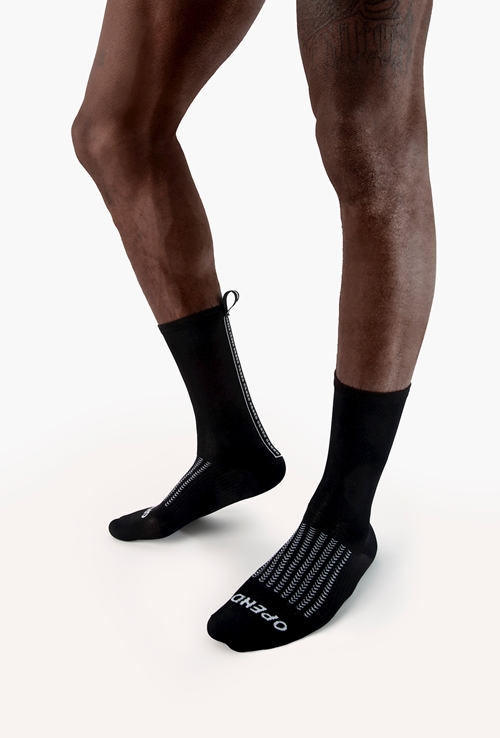 OPEND Socks 4/4 Black on black- Sport Socken - 02