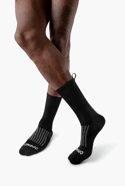 OPEND Socks 4/4 Black on black- Sport Socken - 03