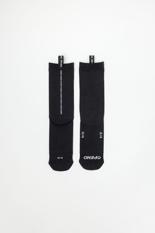 OPEND Socks 4/4 2.0 Black on Black- Sport Socken - 01