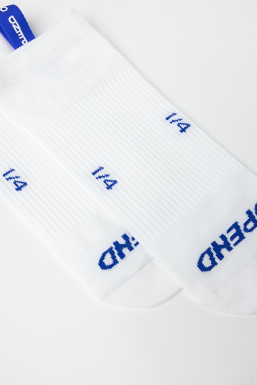 OPEND Socks 1/4 2.0 Signature White