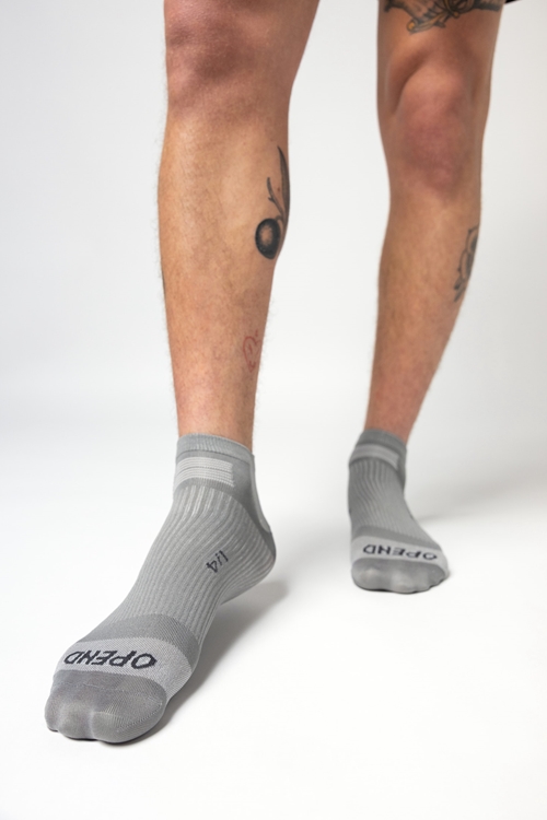 OPEND Socks 1/4 2.0 Community Grey- Sport Socken - 02