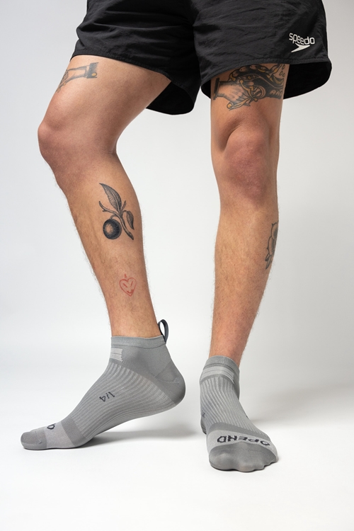 OPEND Socks 1/4 2.0 Community Grey- sport socks - 03