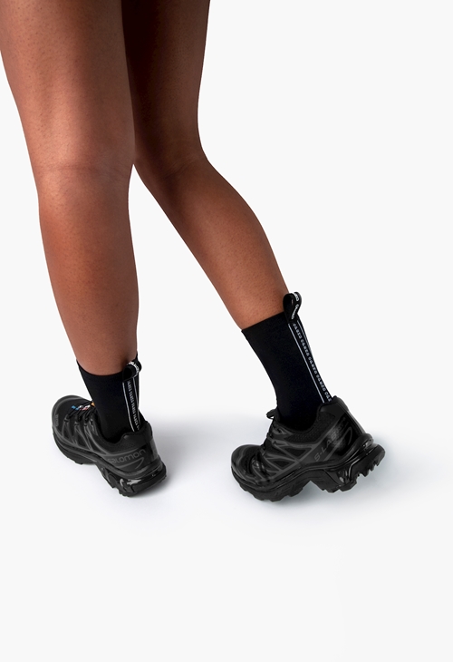 OPEND Socks 3/4 Black on black- sport socks - 04