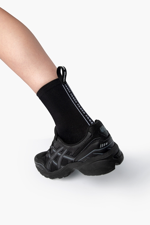 OPEND Socks 3/4 Black on black- sport socks - 06