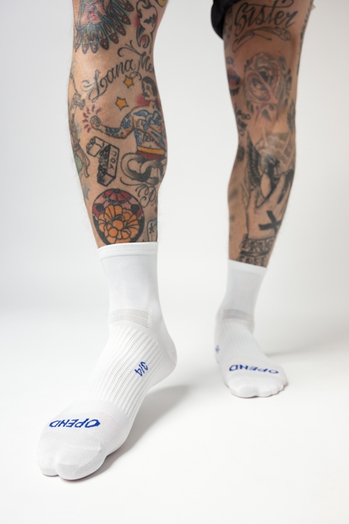 OPEND Socks 3/4 2.0 Signature White- Sport Socken - 02