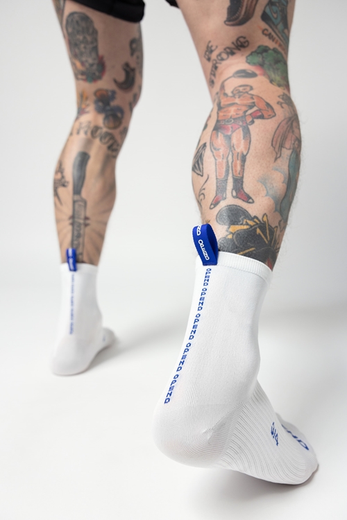 OPEND Socks 3/4 2.0 Signature White- sport socks - 04
