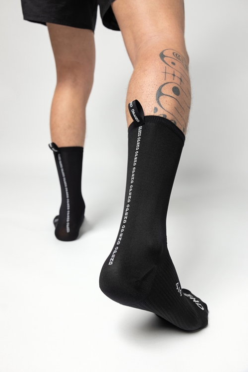 OPEND Socks 4/4 2.0 Black on Black- sport socks - 04
