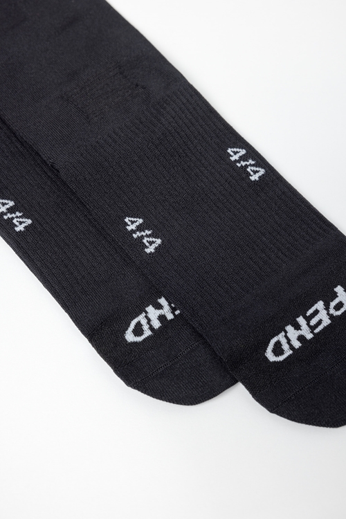 OPEND Socks 4/4 2.0 Black on Black- sport socks - 05